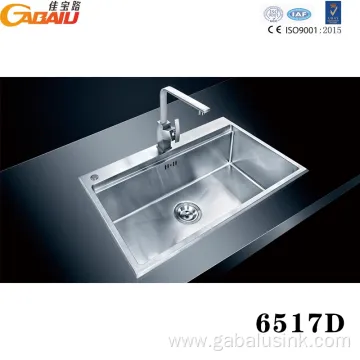 Excellent Hotel Stainless Handmade Single Bowl Kitchen Sink